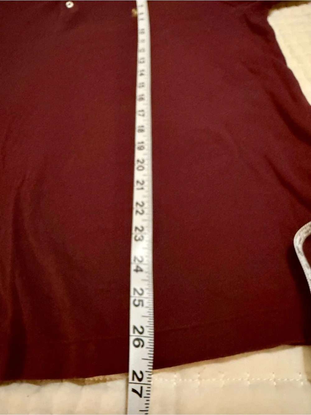 Ralph Lauren Long-Sleeve Polo Shirt in Burgundy with Gold Pony